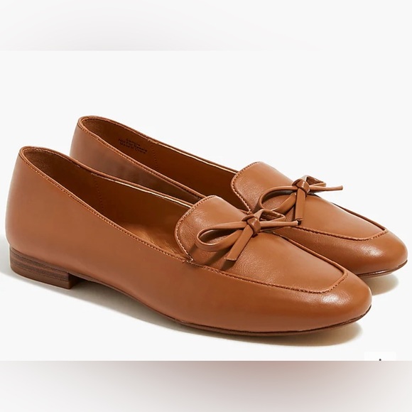 J. Crew Factory Shoes - J. Crew Factory Bow Loafers Size 8 NIB Tan
